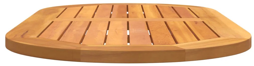 Asztallap 100x50x2.2 cm Ovális Tömör Fa Akác