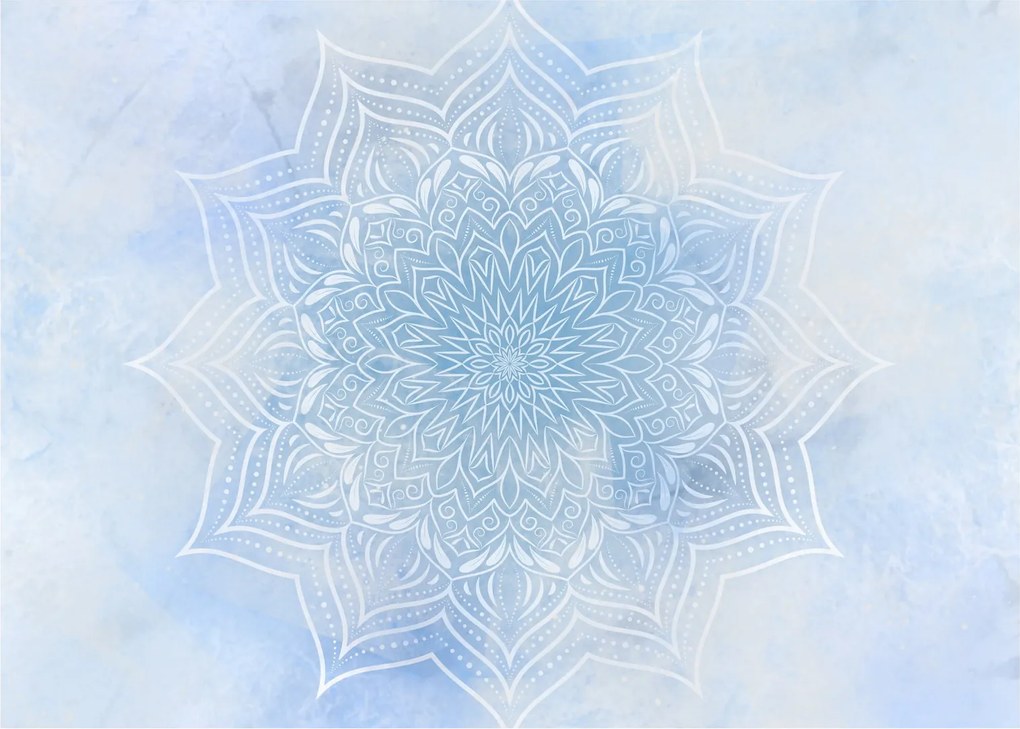 Kép - Téli mandala (üvegen) (70x50 cm)