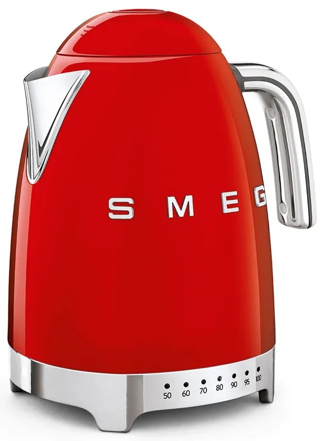 Piros rozsdamentes acél vízforraló 1,7 l Retro Style – SMEG