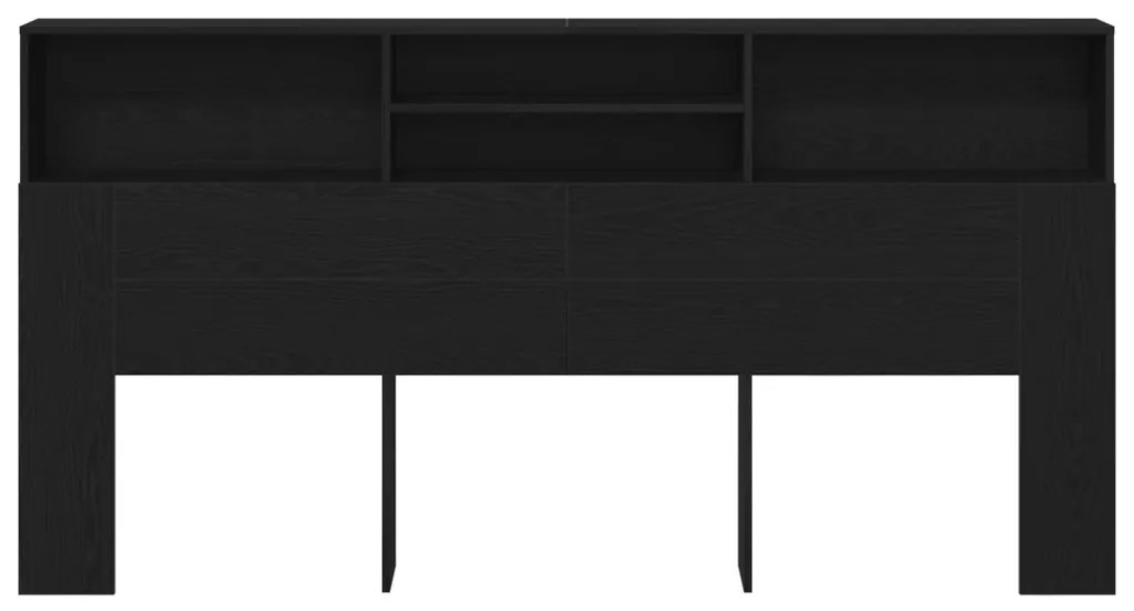 Fejhajtó szekrény Musta tammi 200 x 19 x 103.5 cm Műanyag Fa