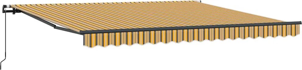 Behúzható napellenző Sokszínű 400 × 350 cm Poliészter és acél