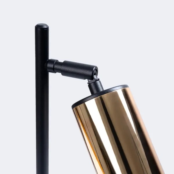 Sollux SL.1389 - Asztali lámpa WINX 1xGU10/10W/230V fekete/arany