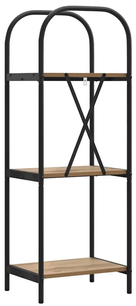 Könyvespolc kézműves tölgy 40 x 30 x 109 cm Faanyag