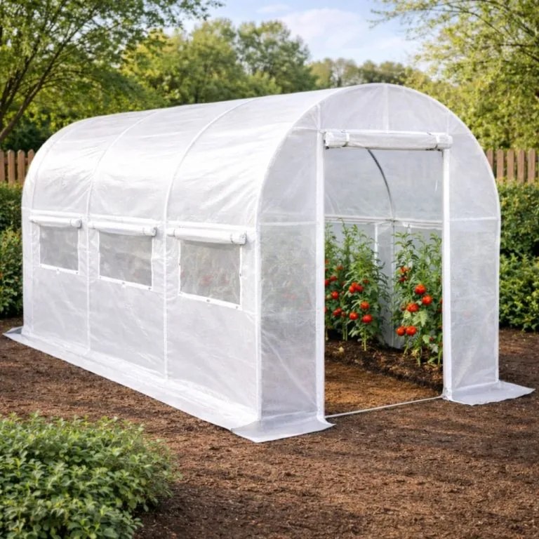 Home &amp; Garden Fóliasátor 200 x 350 cm (7 m2) fehér