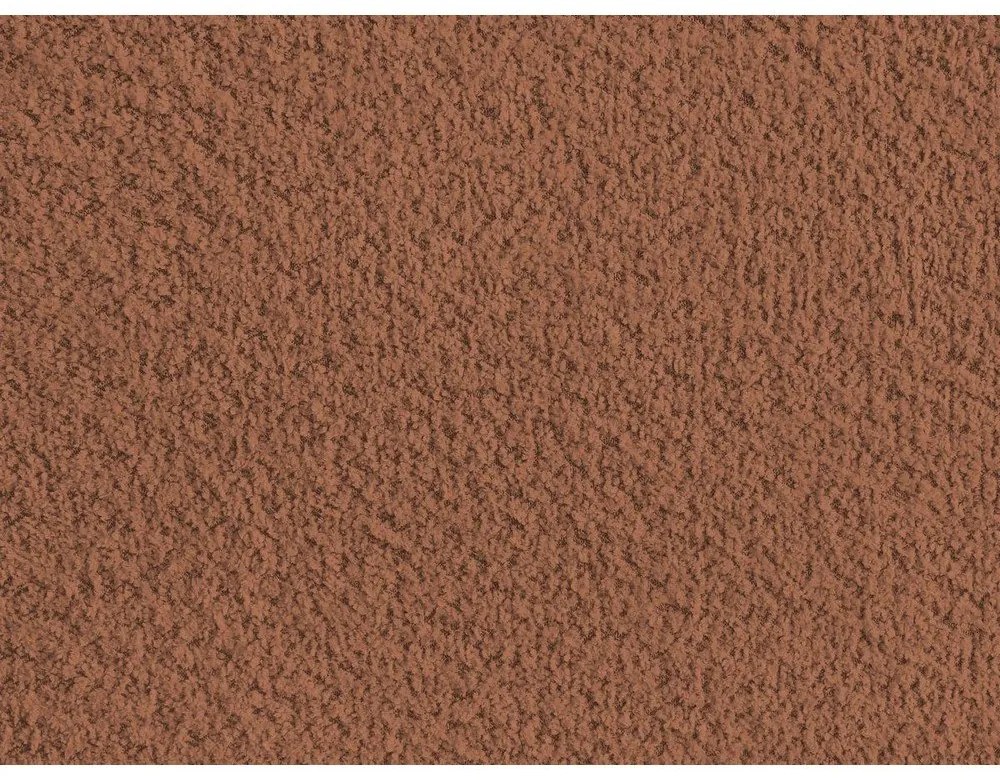 Narancssárga kárpitozott ágyneműtartós-ágytámla nélkül franciaágy ágyráccsal 180x200 cm Inera – Bobochic Paris