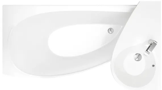 Ravak XJ1L1100000 - Függesztett mosdó AVOCADO 85x45 cm öntött márvány/fehér