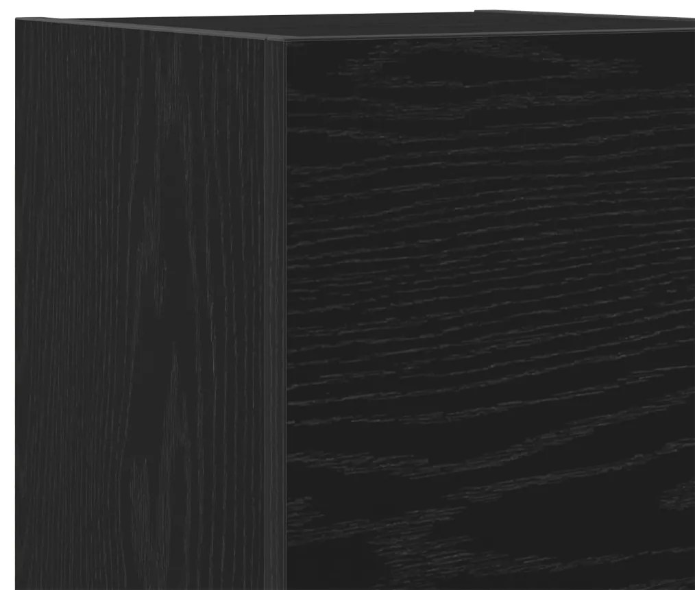 TV Szekrény Készlet 5 pcs Musta tammi 160 x 30 x 30.5 cm