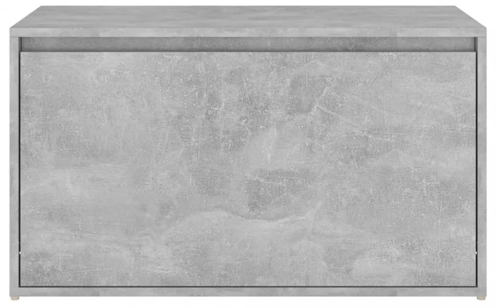 betonszürke szerelt fa előszobapad 80 x 40 x 45 cm
