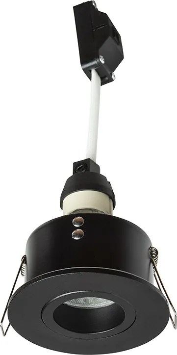 RENDL GALO R süllyesztett lámpa fekete 230V LED GU10 9W IP65