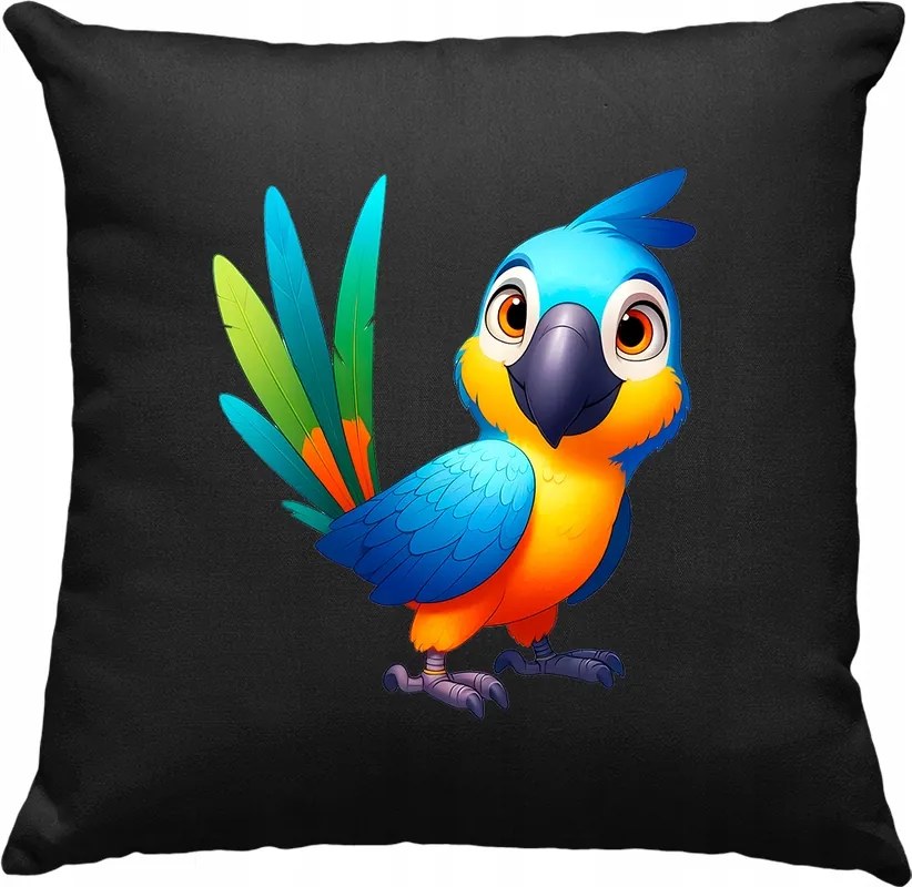 Papagáj párna Színes Gyerek 8 Fekete