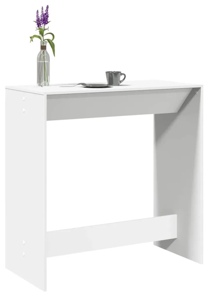 fehér szerelt fa bárasztal 102 x 50 x 103,5 cm