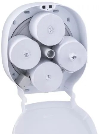 Adagoló 4 tekercs WC-papírhoz tubus nélkül Merida Hygiene Control, fehér