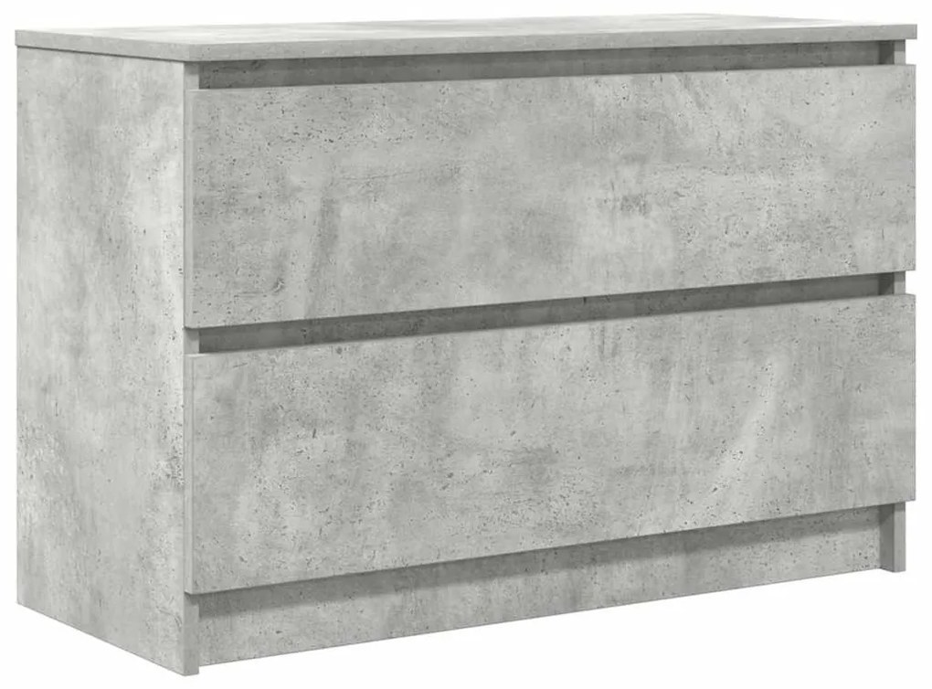 betonszürke szerelt fa TV-szekrény 80x35x54 cm