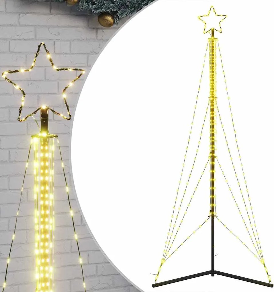vidaXL meleg fehér LED karácsonyfa 483 LED 240 cm