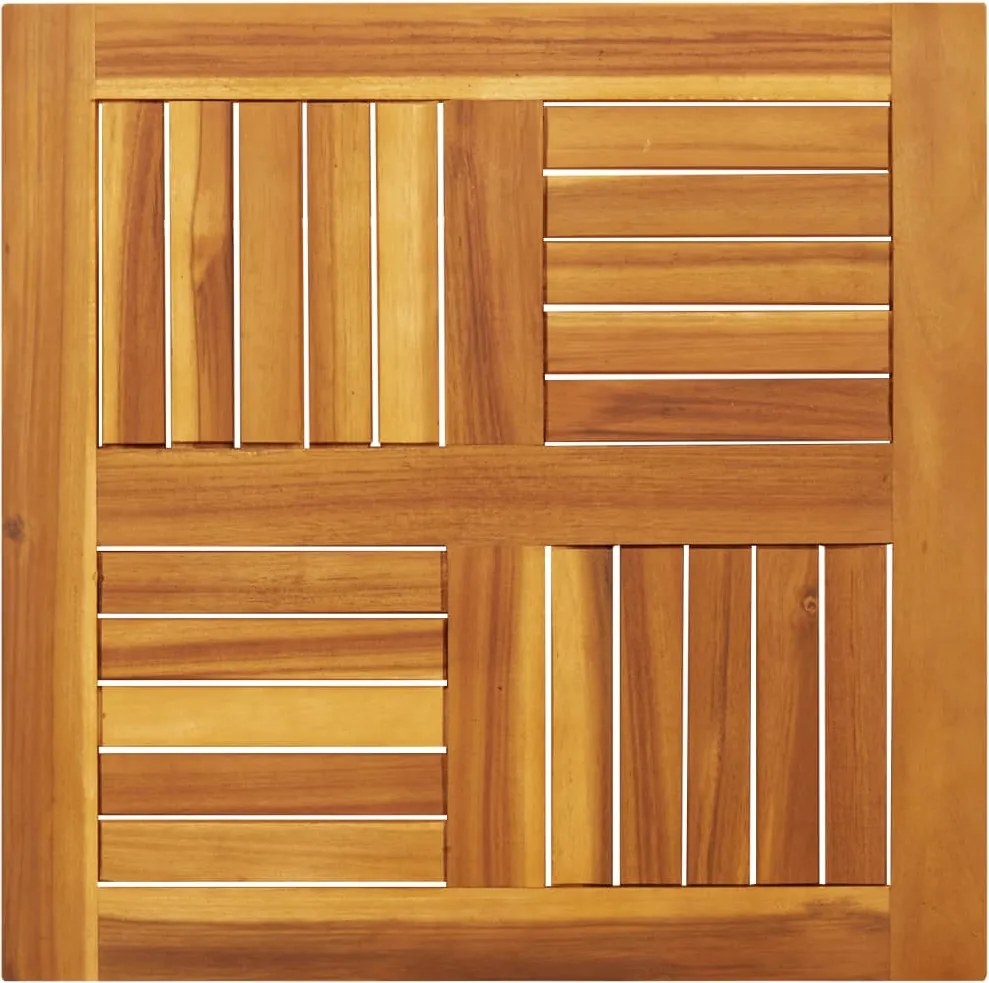 vidaXL tömör akácfa négyzet alakú asztallap 60 x 60 x 2 cm