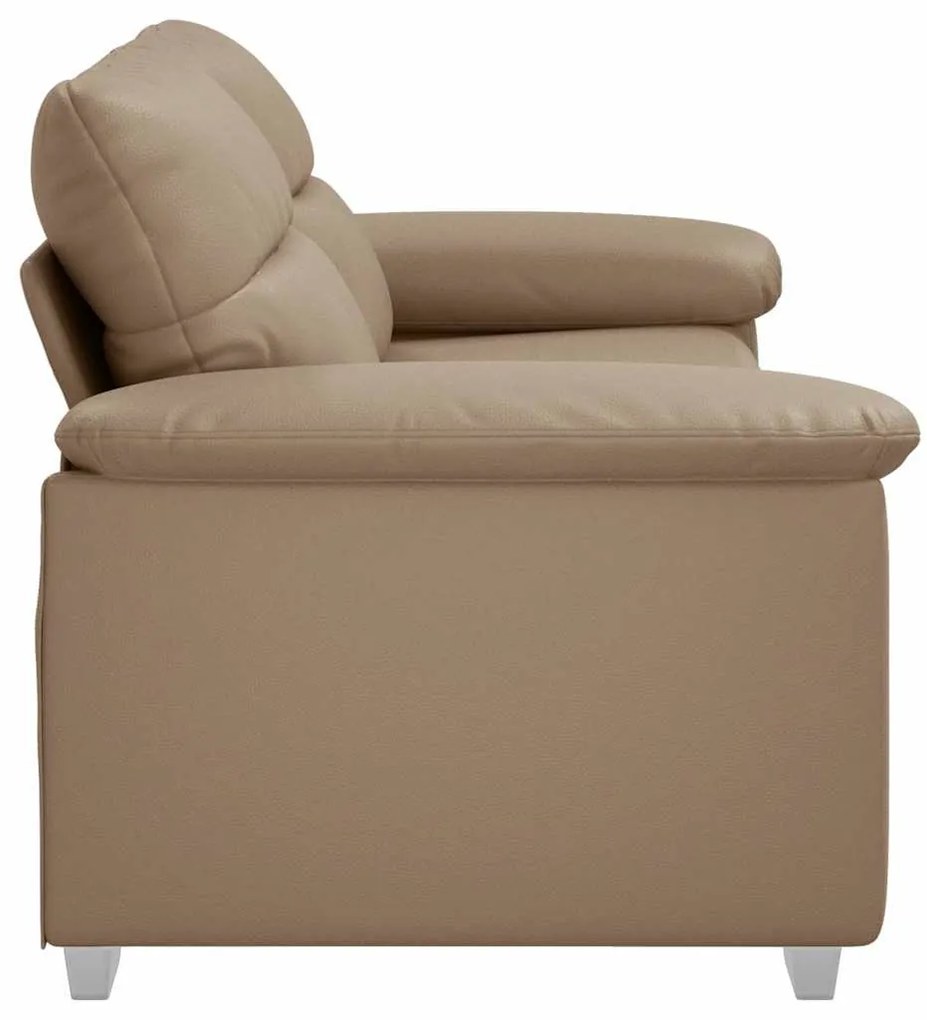 vidaXL kétszemélyes kapucsínó stílusú műbőr kanapé 140 cm