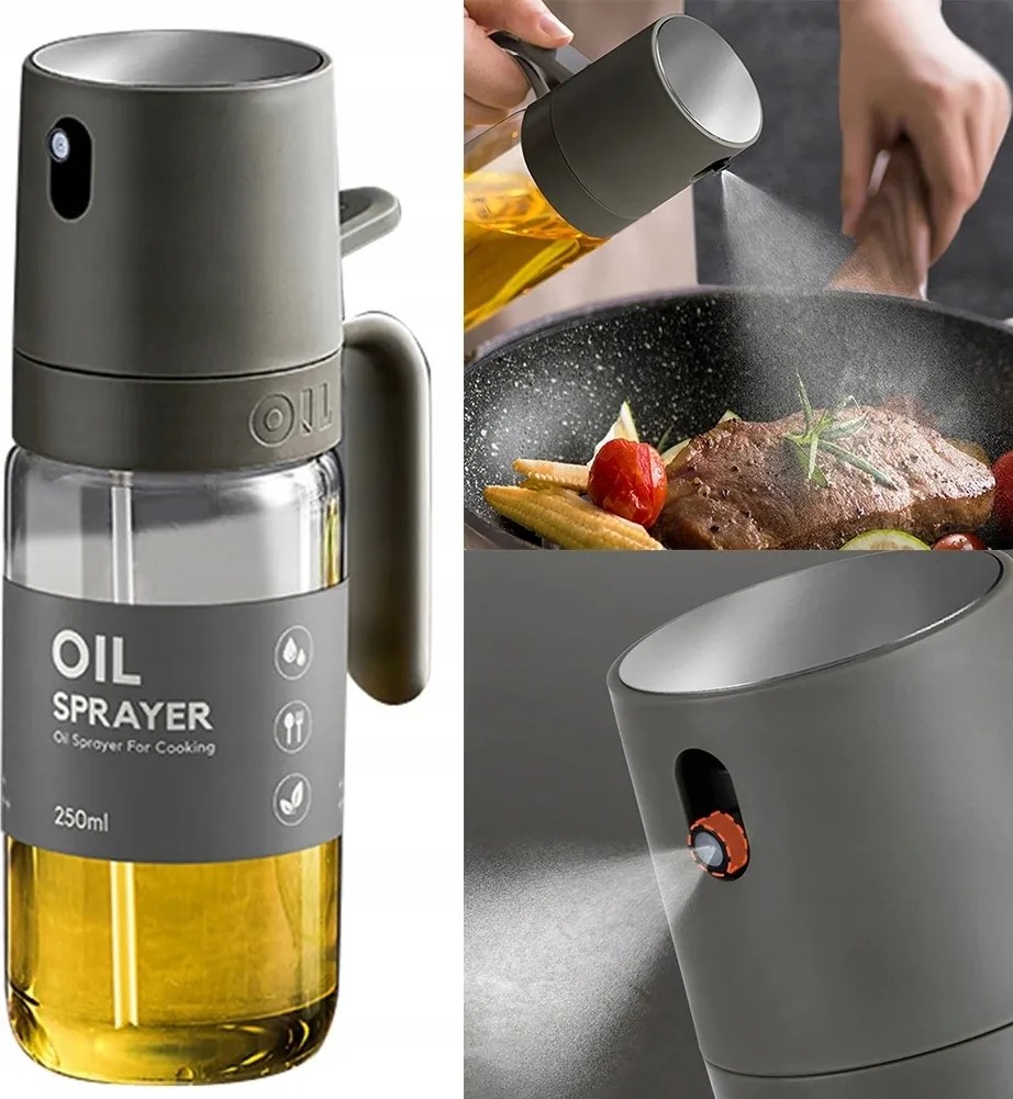 Konyhai Olajmosó Spray Üveg Adagoló Nyéllel Nagy