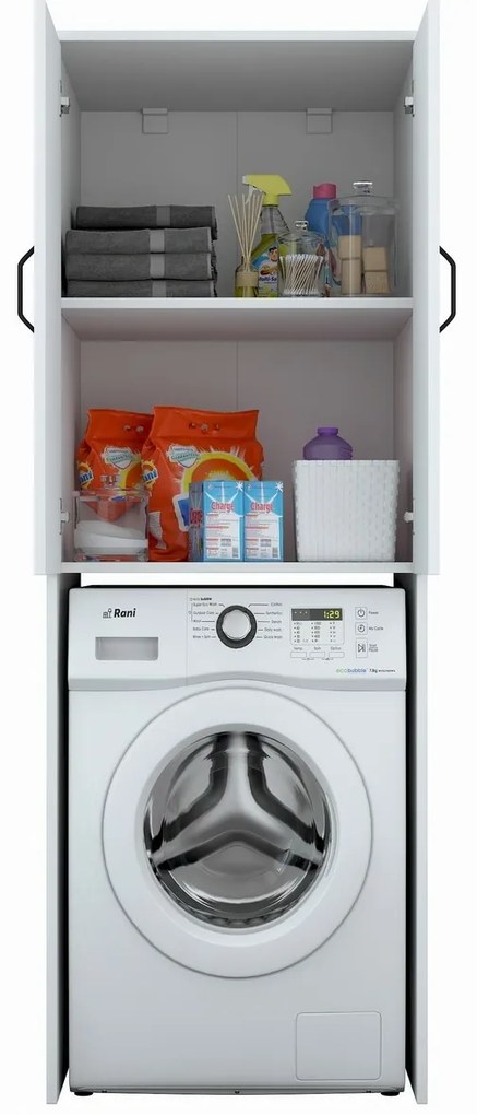 Kamil White szekrény a mosógép fölé