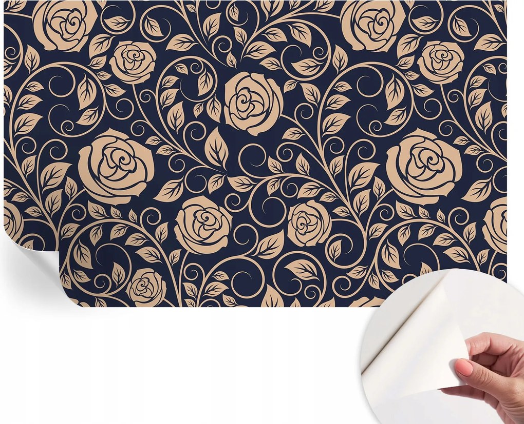 Fotótapéta Öntapadós Dekoratív tapéta Romantikus virágok 416x254 cm