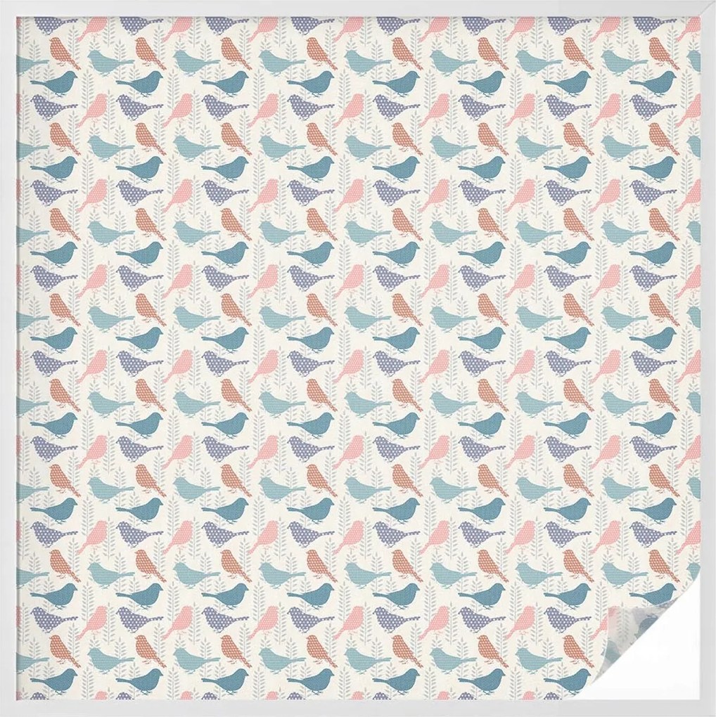 Ablakfólia Szélvédő Adatvédelem Pasztell madarak 100x100