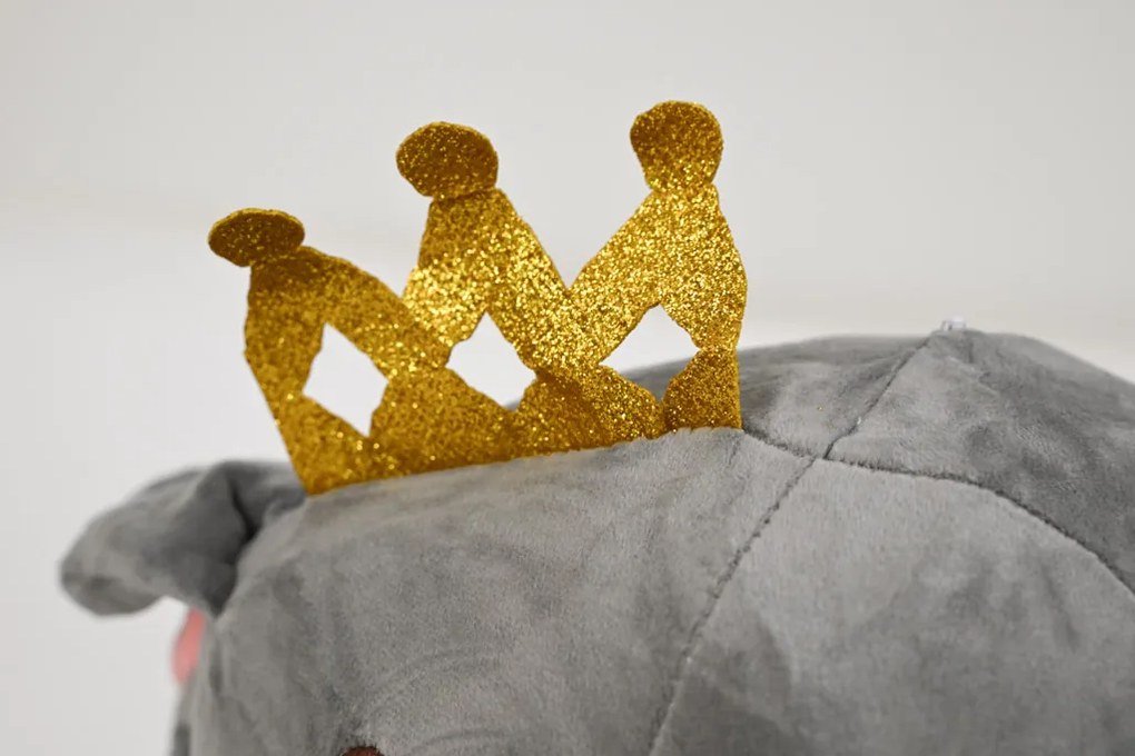 Plüss ELEFÁNT szürke babatakaróval belül