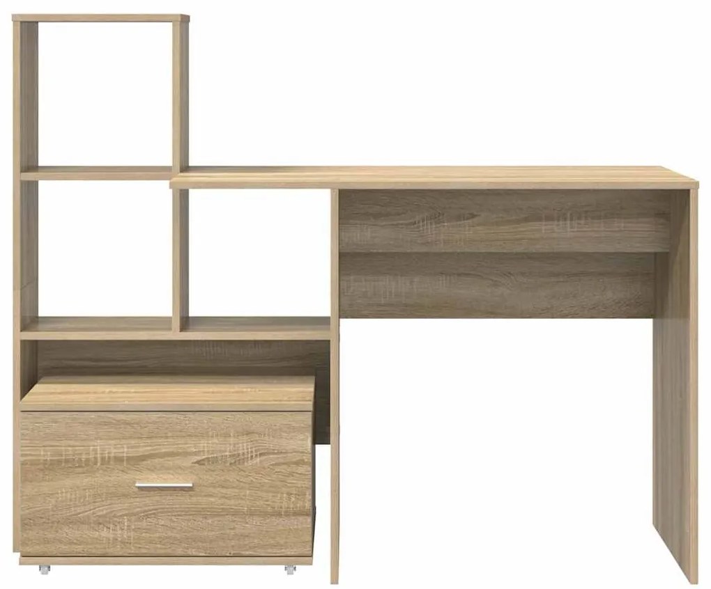 Asztal fiókkal sonoma tölgy 131.5 x 50 x 106.5 cm Faanyag