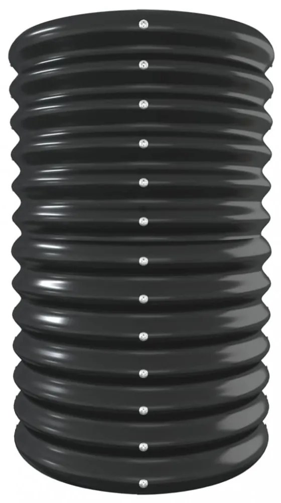 antracitszürke horganyzott acél kerti magaságyás 332x40x68 cm