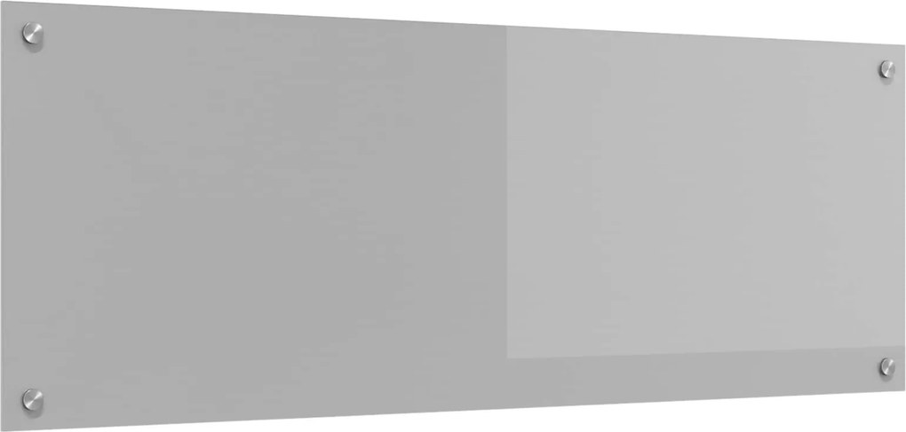 vidaXL Konyhai splashback Világosszürke 110 x 40 cm edzett üveg