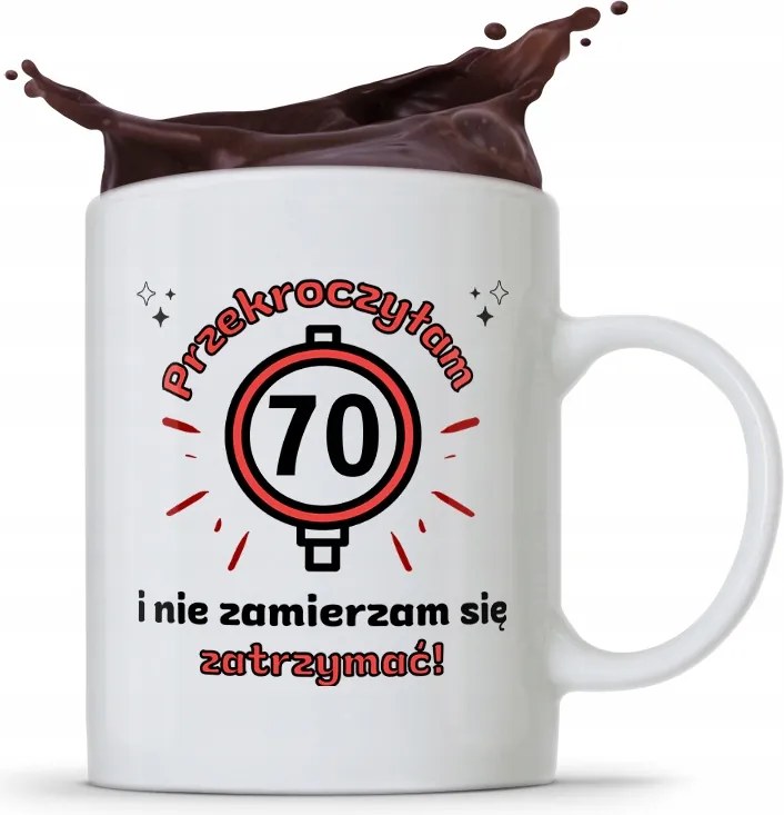 Bögre Tökéletes Ajándék Születésnapra 70 70-es 70-es évek fotónyomtatással