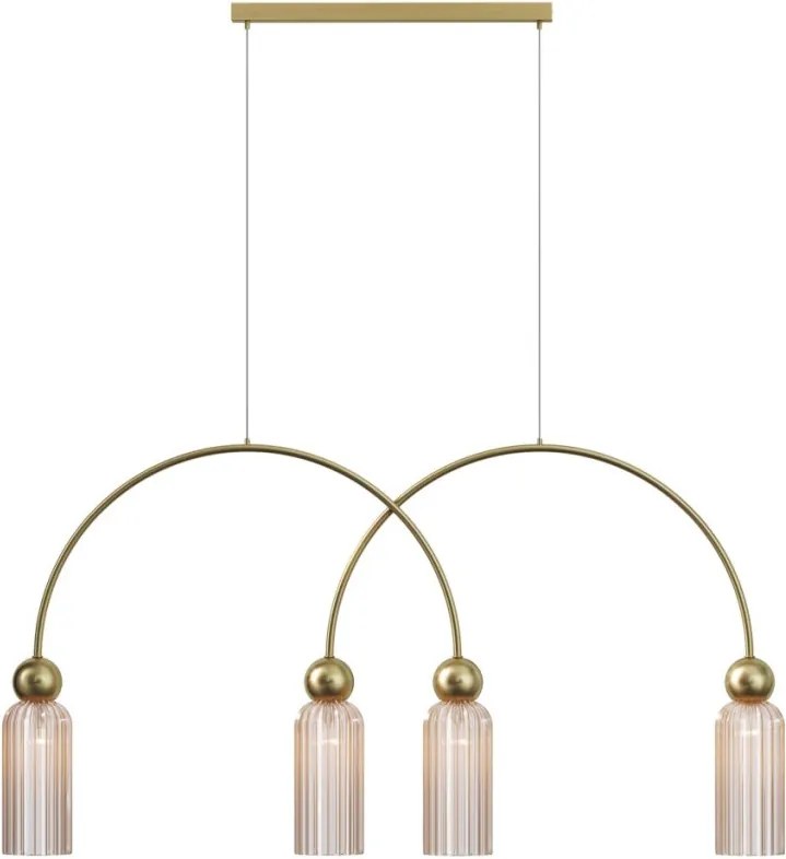 MAYTONI MOD302PL-04CG ANTIC Többágú Függesztett Lámpa Barna, Arany E14 IP20