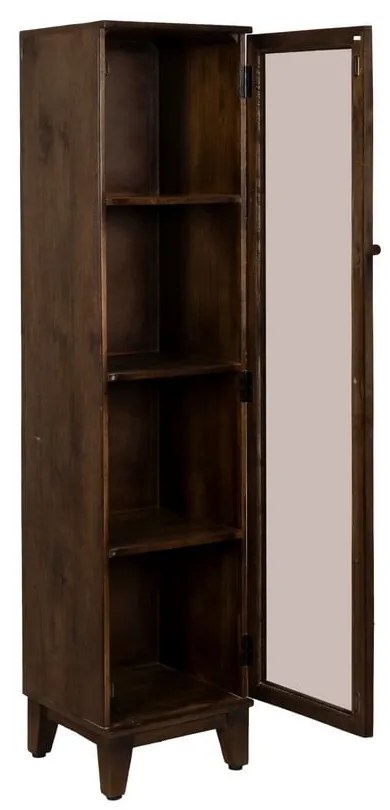 Barna mangófa tálalószekrény 40x180x40 cm Ravi – Ixia