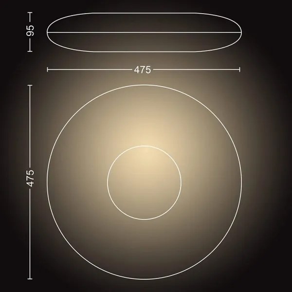 Philips 40967/30/P6 - Hue CHER LED 33,5W 230V dimm. lámpa + távirányító