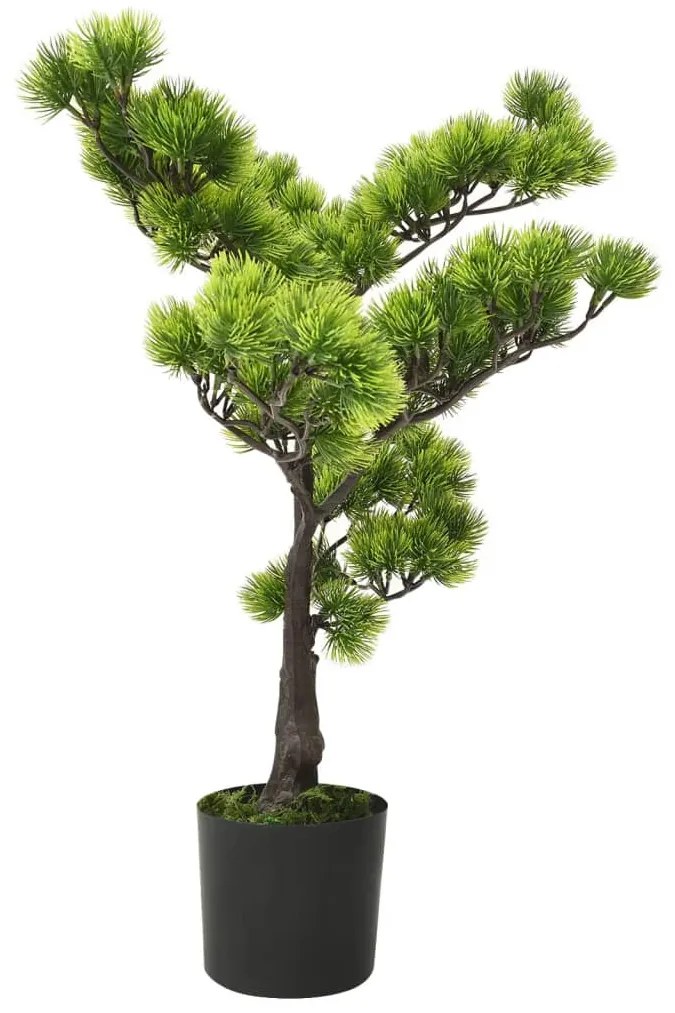zöld cserepes mű fenyőbonsai 60 cm
