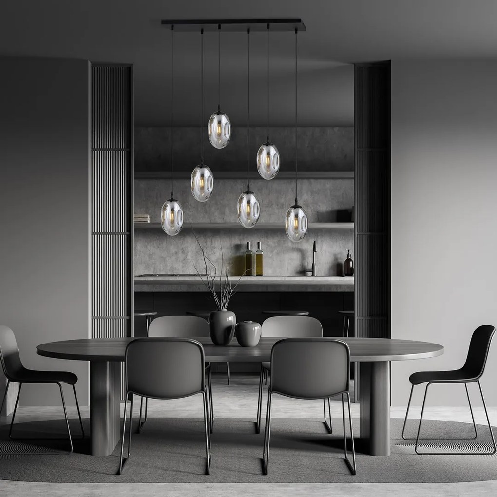 Emibig modern függeszték astral fekete grafit emi1266/6