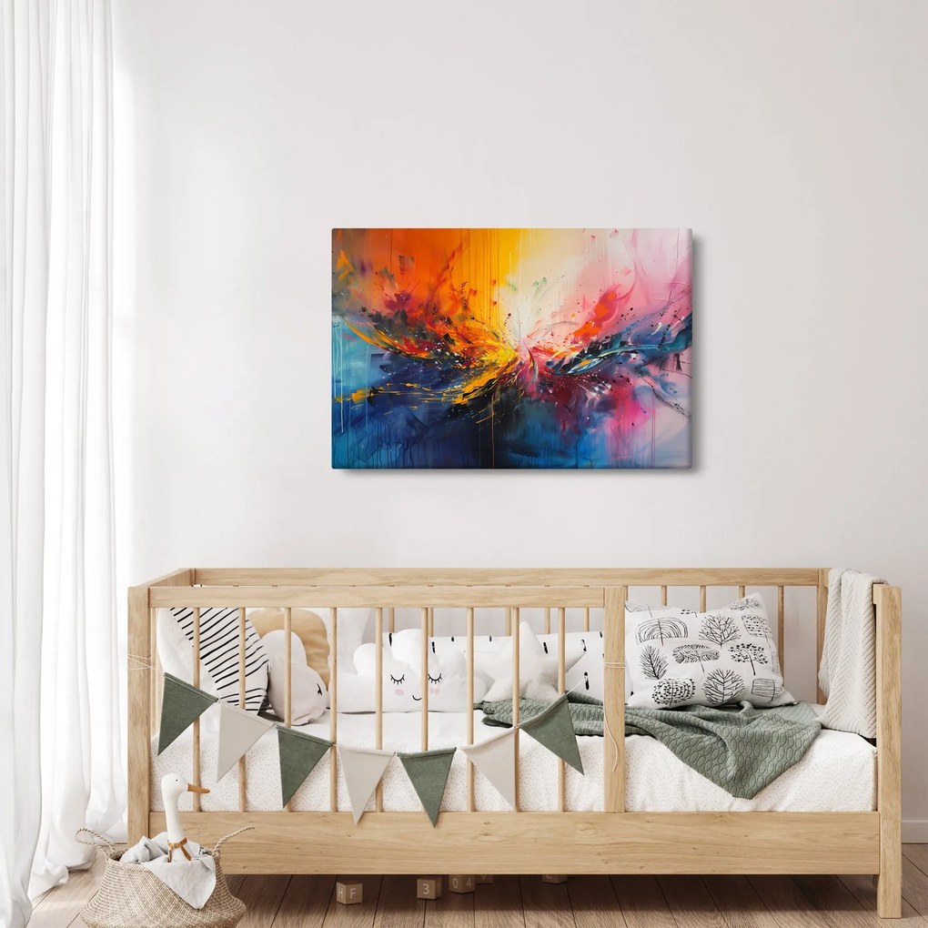 Kép - Színes absztrakció (90x60 cm)