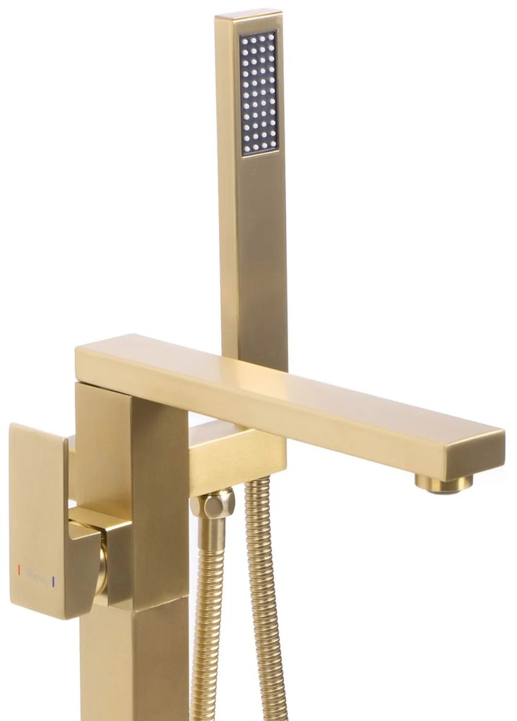 Szabadon álló padló csaptelep Rea TERY Gold Brush