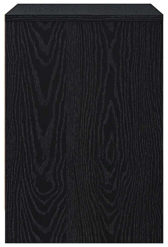 2 db fekete éjjeliszekrény fiókkal 40x34x50 cm
