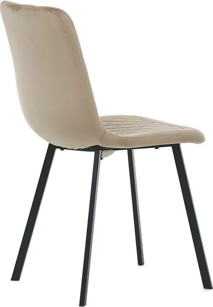 Sötét Bézs Bársony Étkezőszék. DCL-973 CAP4