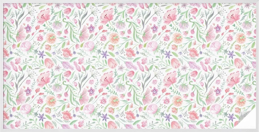 Furnérfólia Adatvédelem Szélvédőkhöz és Ablakokhoz Virágmintás 200x100