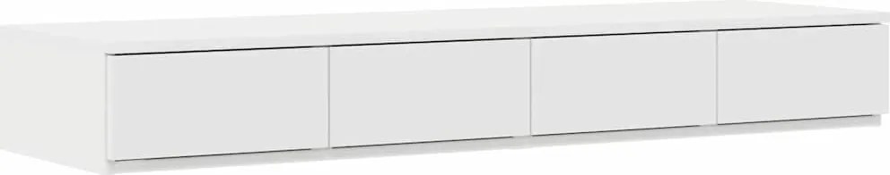 vidaXL Ágyfiókok fiókkal Fehér 120 x 36,5 x 16,5 cm Faanyag