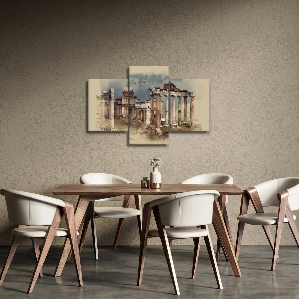 Kép - Forum Romanum, Róma, Olaszország (90x60 cm)
