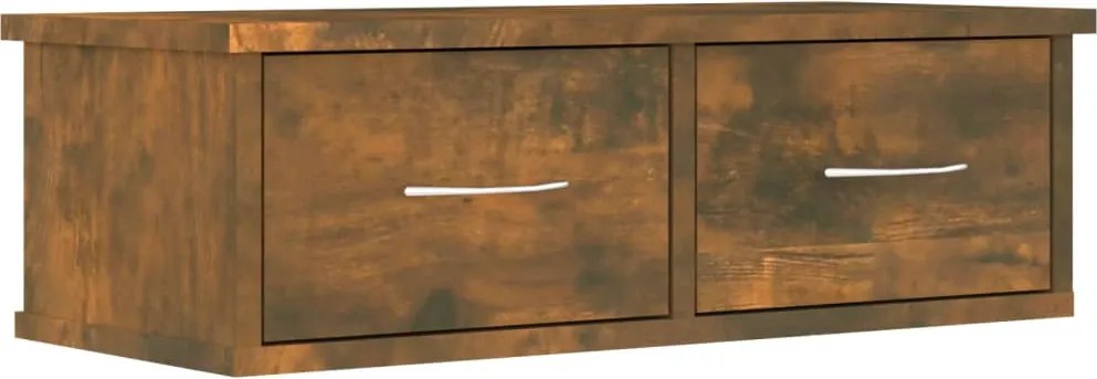 vidaXL füstös tölgy színű szerelt fa faliszekrény 60 x 26 x 18,5 cm