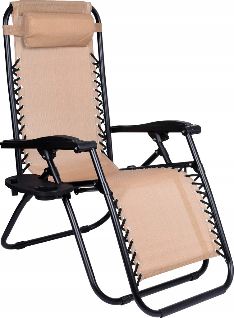 Összecsukható Kerti Napozóágy Zero Gravity Orion Strand Szék Terasz Szék