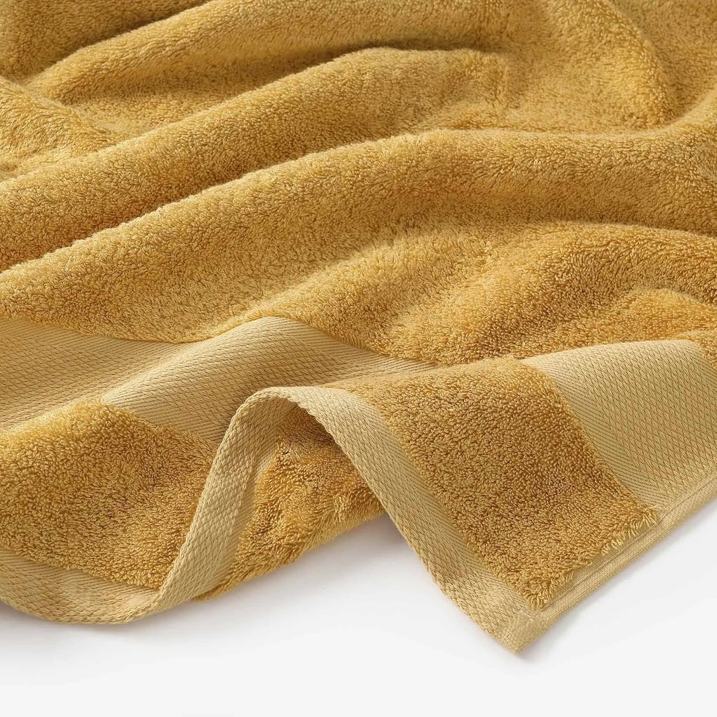 Goldea bambuszszálas törölköző és fürdőlepedő - aranyszínű 50 x 100 cm