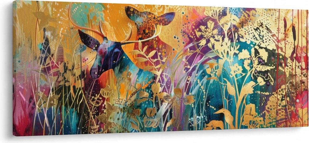 Kép - Absztrakt festmény a természetről (120x50 cm)