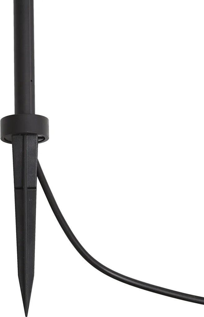 Modern kerti spotlámpa 12V fekete 10cm LED-del IP65 - Voltaire Lino