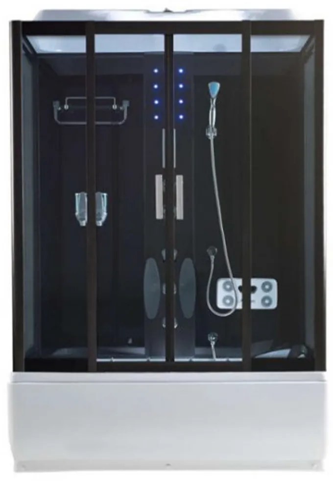 XL 85x150 cm hidromasszázs kádkabin