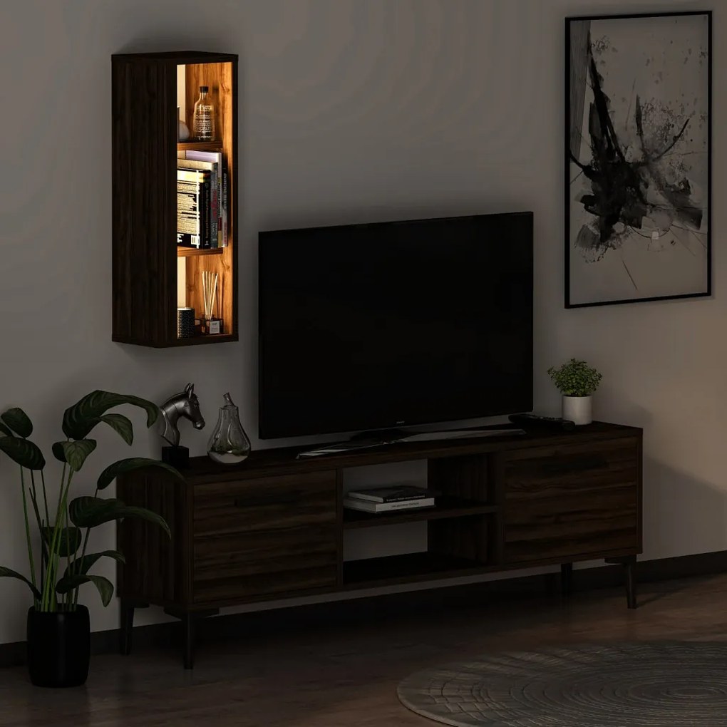 Bien TV-állvány, dió, 150 cm