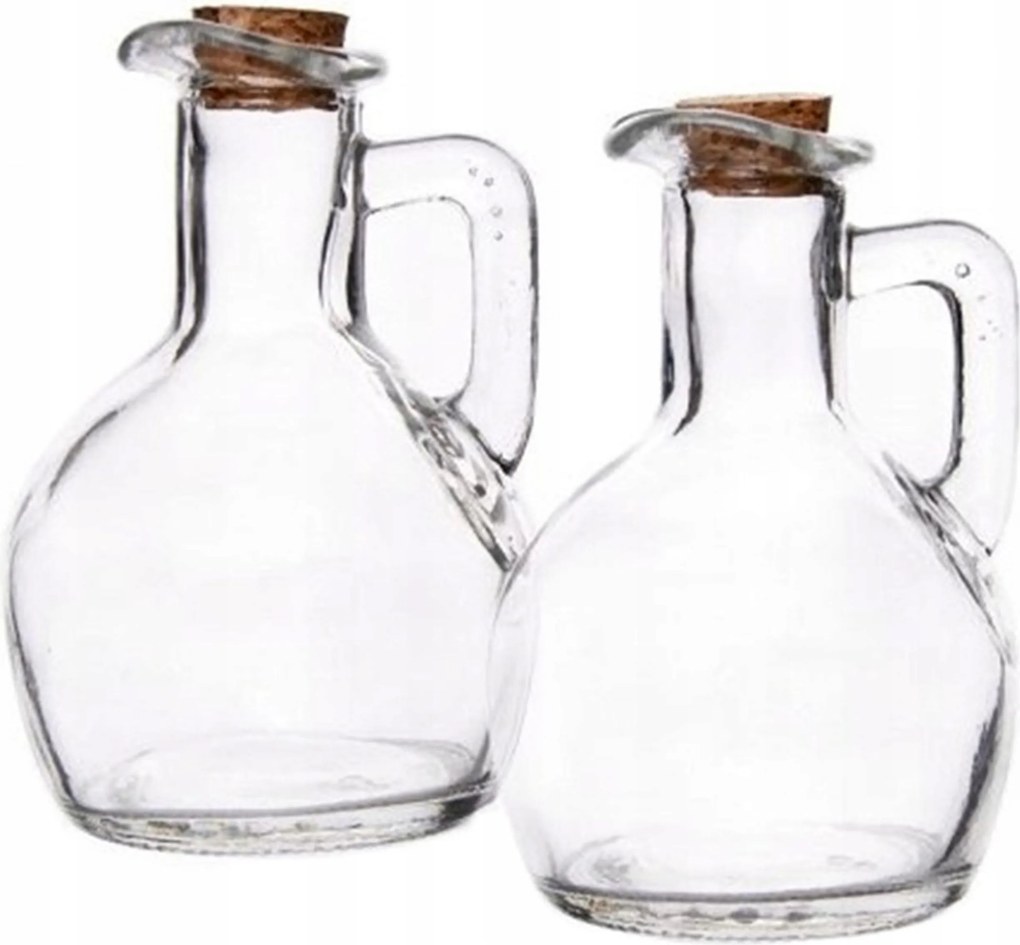 Üvegpalackok Ecetes Olívaolajhoz Fűszer Szett 2db-os