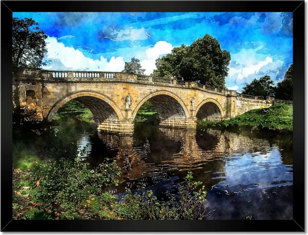 Poszterek keretben 40x30 Híd Tájkép Híd Folyó